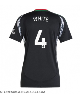Arsenal Ben White #4 Maglia Gara Trasferta Repliche 2024-25 Donna